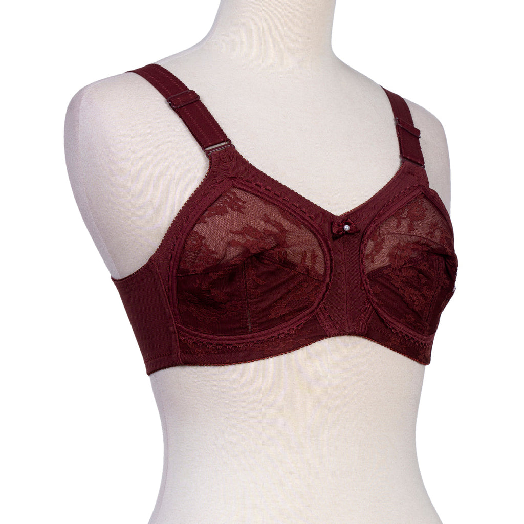 Dourine League Bra - Maroon