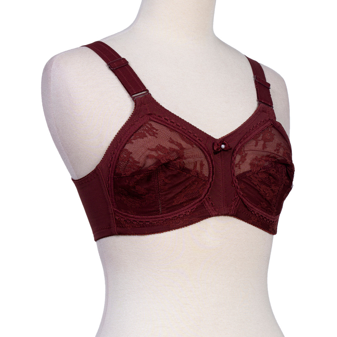 Dourine League Bra - Maroon
