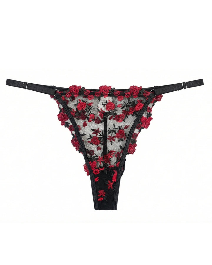 Non Padded Bra Set - Crimson