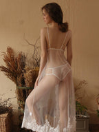 2PCS Lingerie see through Set Mesh Lace