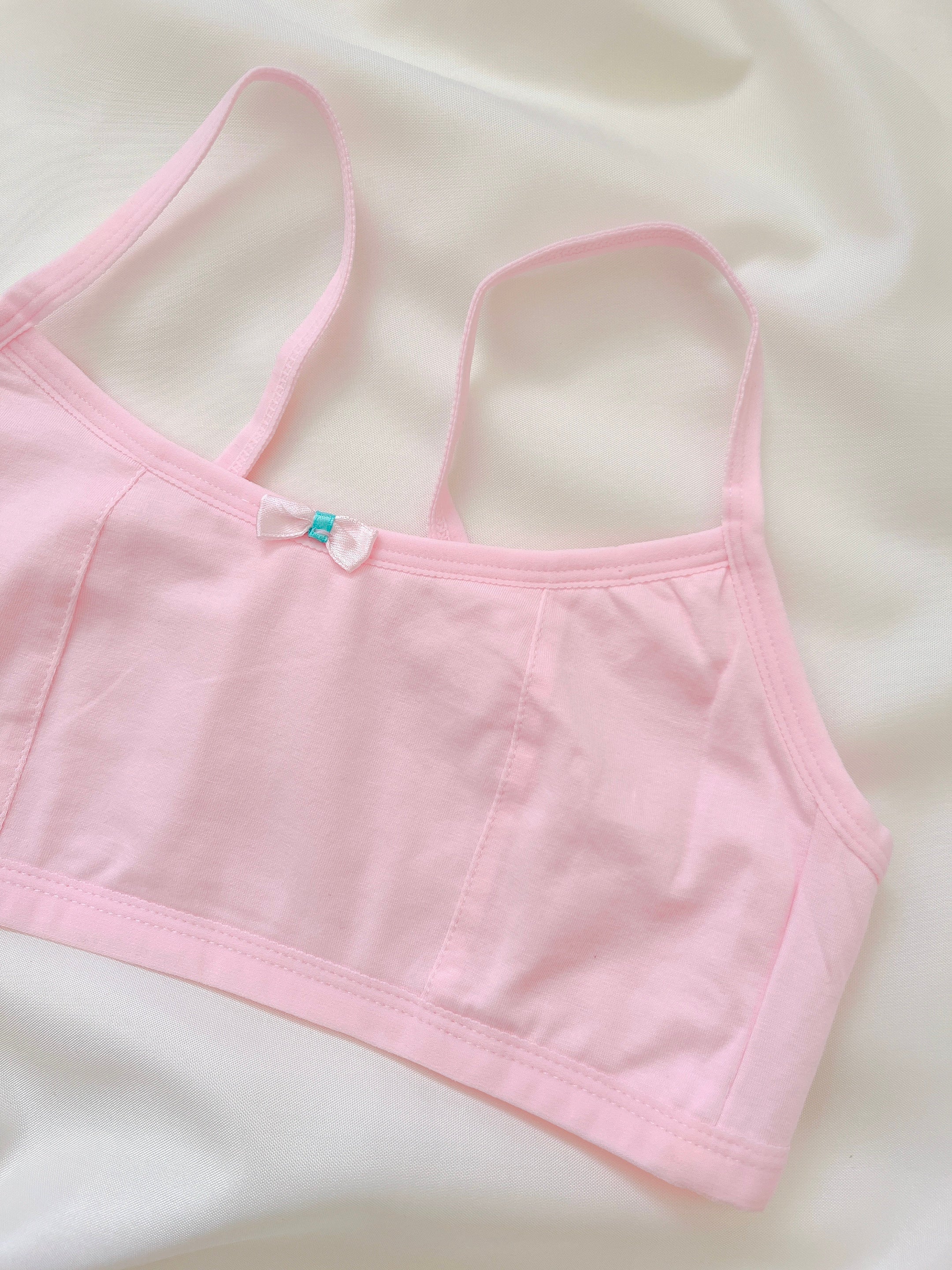Blossom Pink Ribbed Bralette 10 t0 12years girls