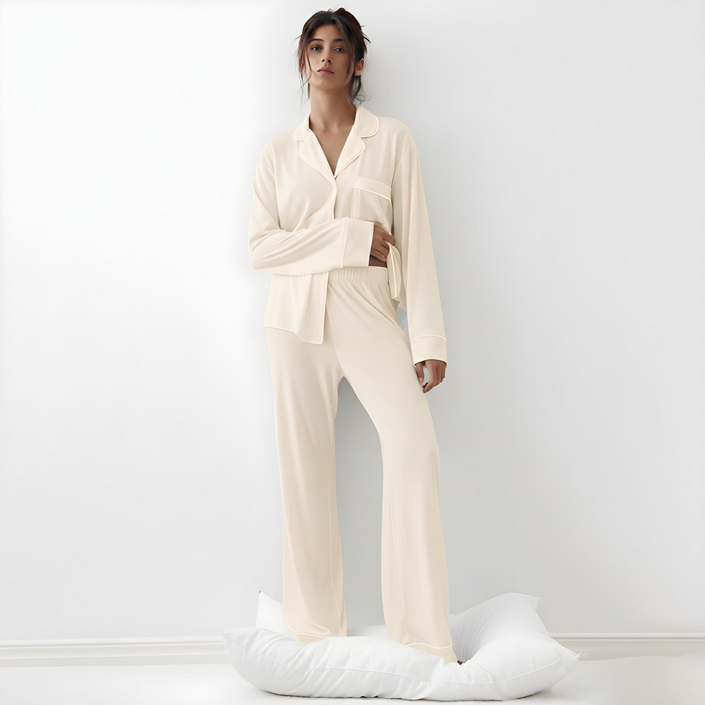 Cloud Pajama Set - Oat Milk