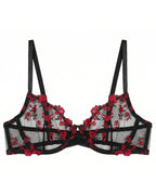 Non Padded Bra Set - Crimson