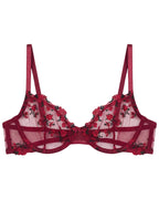 Non Padded Bra Set - Crimson