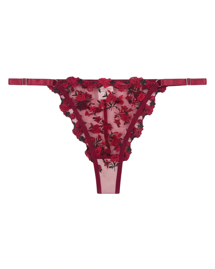 Non Padded Bra Set - Crimson