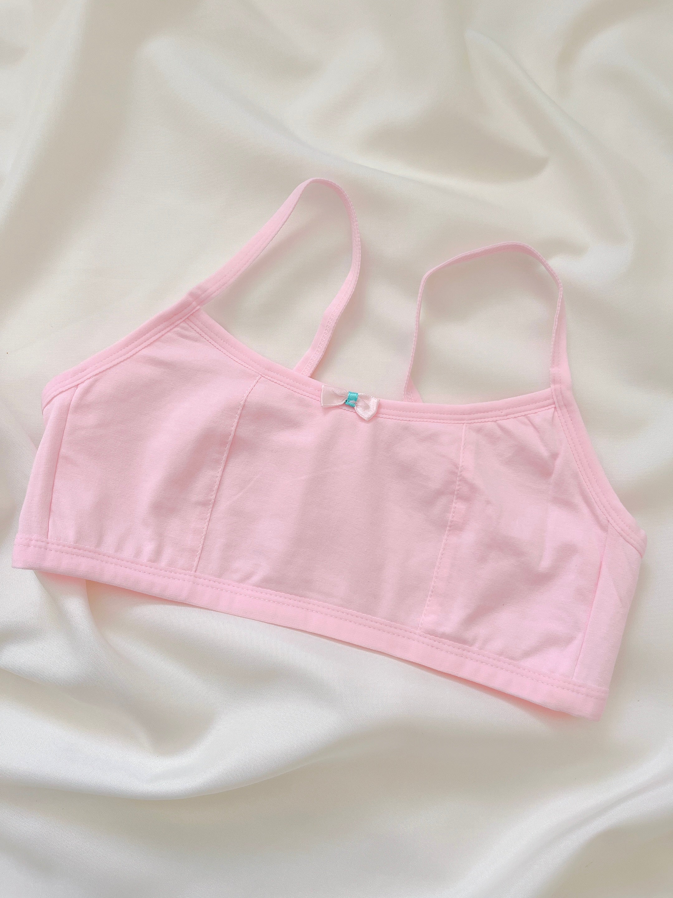 Blossom Pink Ribbed Bralette 10 t0 12years girls